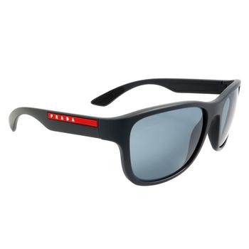 Prada | Prada Sport Grey Mirror Black Mens Sunglasses PR PS01US UFK5L0 59商品图片,3.8折