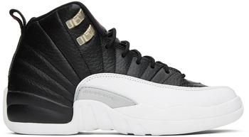 Jordan | Kids Black & White Air Jordan 12 Retro Big Kids Sneakers商品图片,额外8.5折, 独家减免邮费, 额外八五折