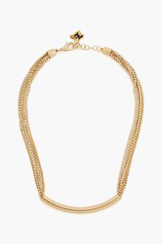 ROSANTICA, ROSANTICA | Gold-tone crystal necklace商品图片 4折
