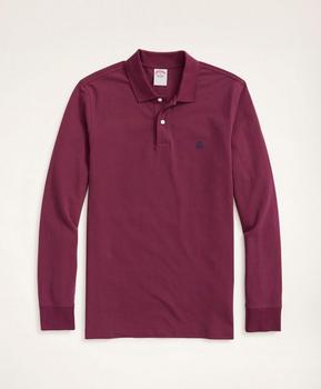 布克兄弟 polo, Brooks Brothers | Golden Fleece® Original Fit Stretch Supima® Long-Sleeve Polo Shirt商品图片 