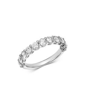Bloomingdale's | Diamond Shared Prong Band Ring in 14K White Gold, 1.50 tcw,商家Bloomingdale's,价格¥19127