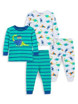 推荐Little Boy's 4-Piece Dino Pajama Set商品