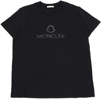 Moncler | MONCLER 女士黑色棉质徽标印花圆领短袖T恤 8C00006-809CR-999商品图片,满$100享9.5折, 满折