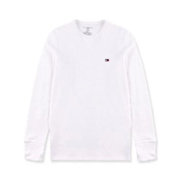 推荐TOMMY HILFIGER 男士白色棉质长袖T恤 09T3585-100商品