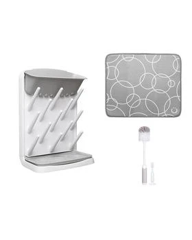 Ubbi | Vertical Bottle Drying Rack, Botte Brush & Microfiber Drying Mat Bundle,商家Bloomingdale's,价格¥221