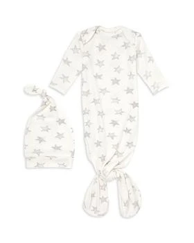 aden + anais | Unisex 2 Pc. Star Print Snuggle Knit Gown & Hat Set - Baby,商家Bloomingdale's,价格¥228