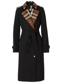 时尚burberry大衣女装, Burberry | Check Panel coat商品图片 9.5折