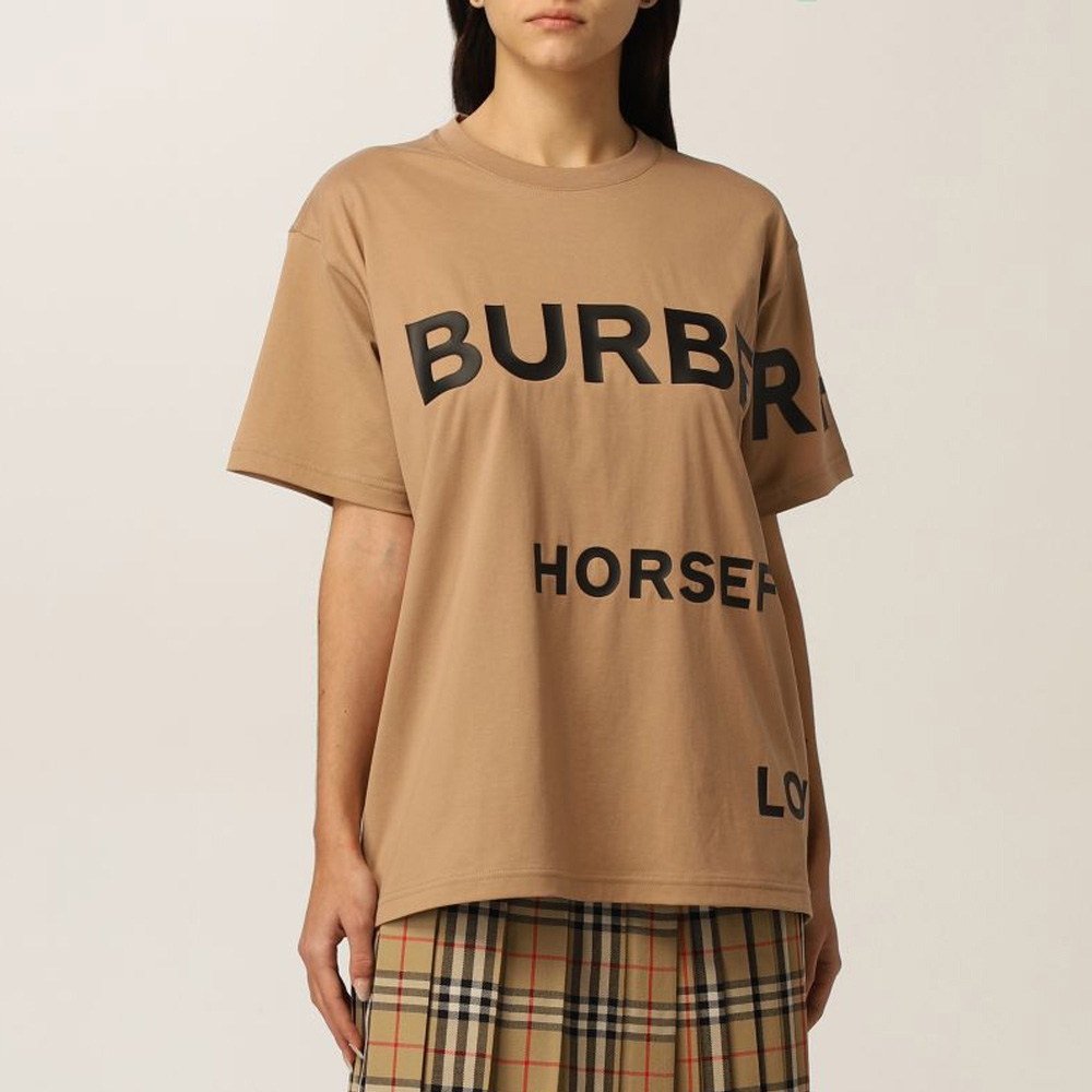 burberry t恤, Burberry | BURBERRY 女士T恤浅棕色 8048927商品图片 独家减免邮费