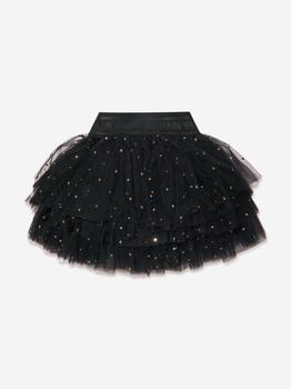 推荐Balmain Black Girls Layered Tulle Skirt商品