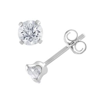 product Diamond Stud Earrings (3/8 ct. t.w.) in 10K White Gold or 10k Yellow Gold image