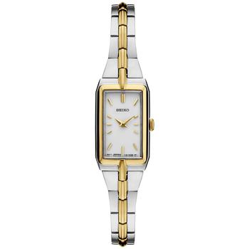 美国精工女表, Seiko | Women's Essentials Two Tone Stainless Steel Bracelet Watch 15mm商品图片 9折