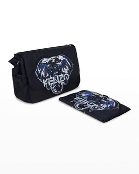 商品Kenzo | Kid's Elephant Graphic Diaper Bag W/ Changing Mat,商家Neiman Marcus,价格¥2295图片