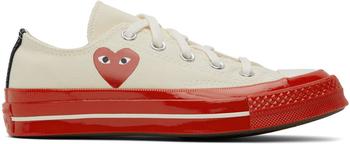Comme des Garcons | Off-White & Red Converse Edition Chuck 70 Low-Top Sneakers商品图片,独家减免邮费