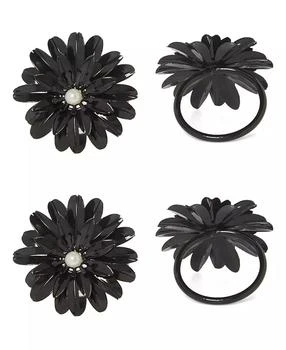 Vibhsa | Black Pearl Flower Napkin Ring,商家Macy's,价格¥162