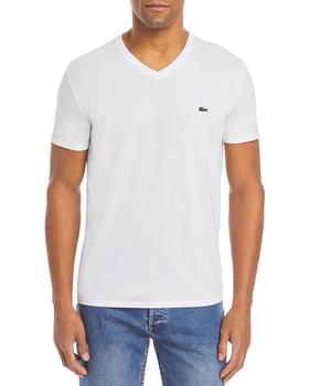 Lacoste | V-Neck Pima Cotton Tee商品图片,独家减免邮费