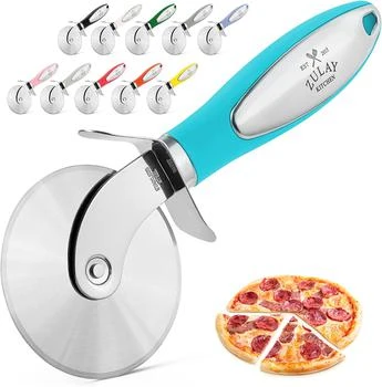 Zulay Kitchen | Premium Stainless Steel Pizza Wheel Slicer,商家Premium Outlets,价格¥101