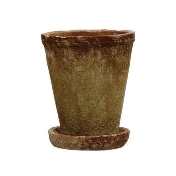 Storied Home | Cement Planter with Saucer, Set of 2,商家Macy's,价格¥240