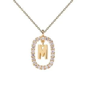 PDPAOLA | Women's Diamonds and Gold Letter Necklace,商家Bloomingdale's,价格¥10468