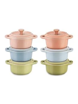 Staub | 6-Piece Ceramic Mini Cocotte Set,商家Saks OFF 5TH,价格¥900