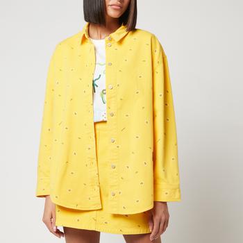Kenzo | KENZO Women's Printed Denim Shirt - Golden Yellow商品图片,2折