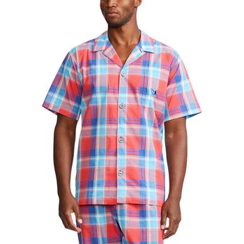 商品Men's Woven Plaid Pajama Top图片