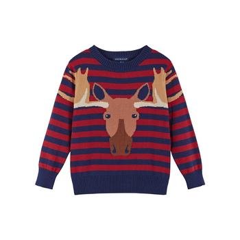 商品Andy & Evan | Toddler/Child Boys Moose Graphic Sweater,商家Macy's,价格¥340图片