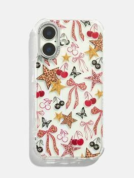 Skinnydip London | Leopard Cherry Scrapbook Shock iPhone Case,商家Skinnydip,价格¥268