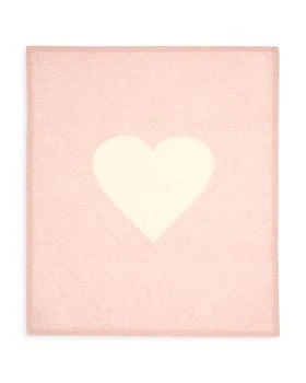 Bloomie's Baby | Bloomie's Girls' Heart Graphic Cashmere Baby Blanket,商家Bloomingdale's,价格¥1010