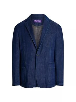 Ralph Lauren | Kent Denim Suit Jacket,商家Saks Fifth Avenue,价格¥18716