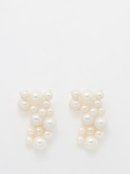 推荐Freshwater pearl & 14kt gold-plated earrings商品