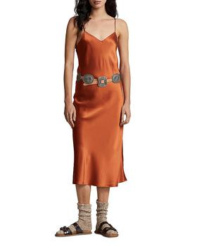 商品Ralph Lauren | Sleeveless Silk Midi Slip Dress,商家Bloomingdale's,价格¥4431图片
