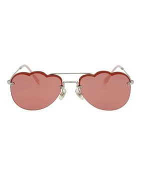 Miu Miu | Aviator-Style Metal Sunglasses 2.9折×额外9折, 独家减免邮费, 额外九折