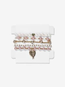 Angels Face | Angels Face Girls Pearl And Star Bracelet Set in Pink,商家Childsplay Clothing,价格¥79