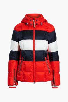推荐Colly quilted color-block  hooded down ski jacket商品