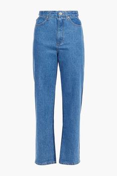 女装sandeo, Sandro | Dual two-tone high-rise straight-leg jeans商品图片 2.9折