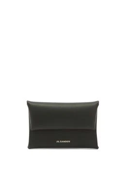 Jil Sander | Jil Sander Leather Envelope Coin Purse With Embossed Jil Sander Logo,商家Baltini,价格¥1936