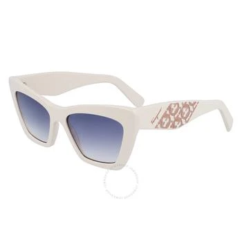 Salvatore Ferragamo | Blue Gradient Cat Eye Ladies Sunglasses SF1081SE 103 55 1.6折