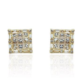 商品Tresorra | 18K Yellow Gold Diamond Stud Earrings,商家Jomashop,价格¥9635图片