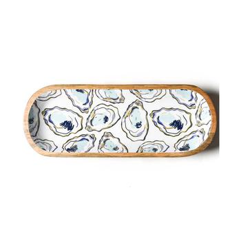 商品Coton Colors | Oyster Print Wood Dough Bowl 16'', Service for 1,商家Macy's,价格¥523图片