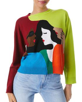 Alice + Olivia | Gleeson Girl Gang Long Sleeve Sweater商品图片,