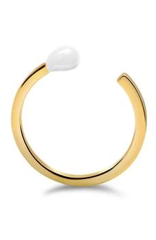 Gabi Rielle | Yellow Gold Vermeil White Matchstick Bypass Ring,商家Nordstrom Rack,价格¥261