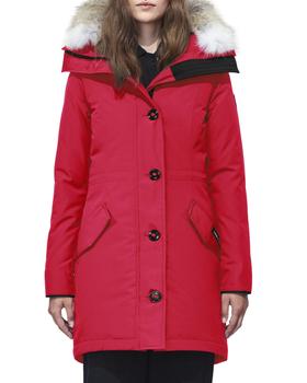 加拿大kate spade, Canada Goose | Rossclair Fur-Trim Hooded Down Parka商品图片 满1件减$27, 满一件减$27