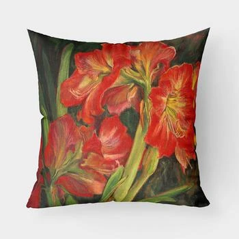 Caroline's Treasures | Amaryllis by Neil Drury Fabric Decorative Pillow 18 X 18 IN,商家Verishop,价格¥357