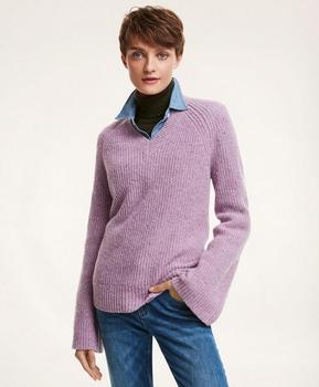 Brooks Brothers | Merino Donegal V-Neck Sweater商品图片,3.5折