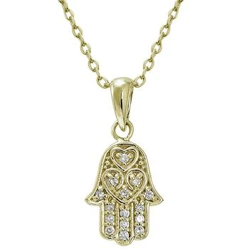 Giani Bernini | Cubic Zirconia Hamsa Pendant in 18k Gold Plated Sterling Silver 3.9折×额外8折, 独家减免邮费, 额外八折