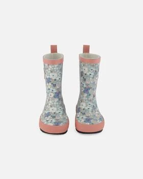 Deux par Deux | Rain Boots Baby Blue Printed Watercolor Flowers,商家Premium Outlets,价格¥468