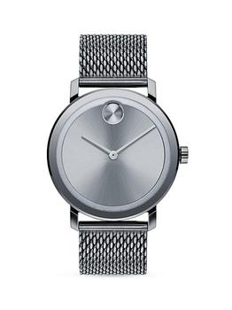 Movado | BOLD Evolution Ionic Plated Grey Steel Bracelet Watch商品图片,