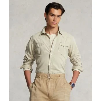Ralph Lauren | Men's Garment-Dyed Denim Western Shirt,商家Macy's,价格¥507