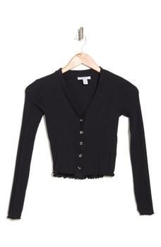 Topshop | Ribbed Knit Cardigan Sweater商品图片,6.6折