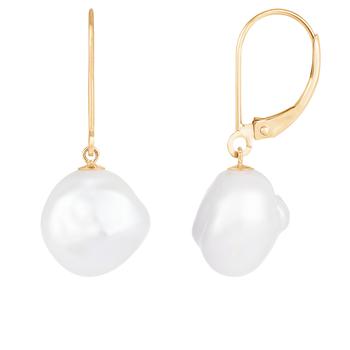 Splendid Pearls | 14k Yellow Gold 10-11mm Pearl Earrings商品图片,6.9折